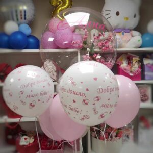 Сет балони с хелий Добре дошла