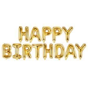 Фолиев комплект - Happy Birthday златен