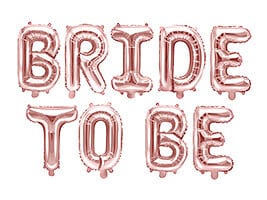 Фолиев комплект - Bride To Be розово злато