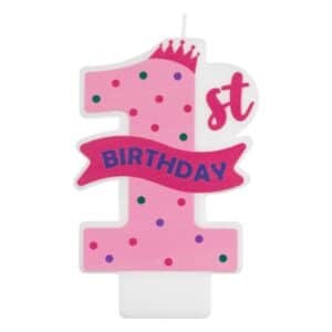 Свещичка 1-st Birthday Розова