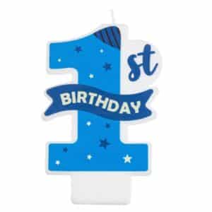 Свещичка 1-st Birthday Синя