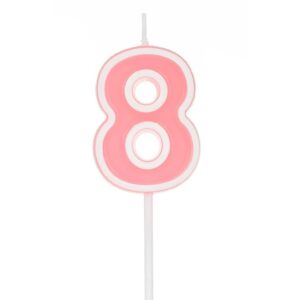 Свещичка цветна цифра 8