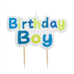 Свещичка цвета "Birthday boy"