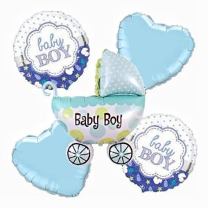 Балони сет количка сърце "Baby boy"