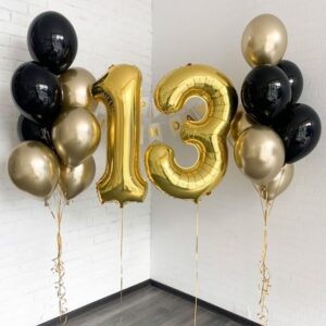 Сет от 14 балона и две цифри с хелий
