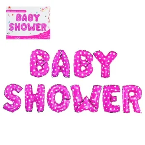 Комплект балони "Baby Shower" в розово
