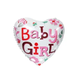 Фолиев балон "Baby Girl Сърце"