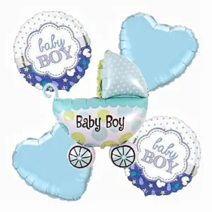 Балони сет количка сърце "Baby boy"
