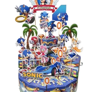 Картонена торта Соник / Sonic