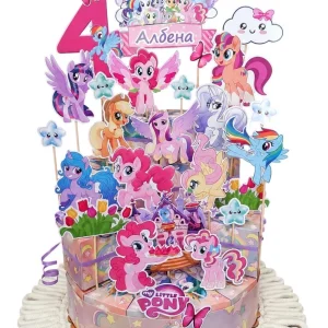 Картонена торта Пони / My little Pony