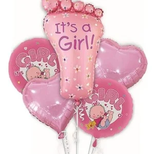 Фолиеви балони It`s a girl розов